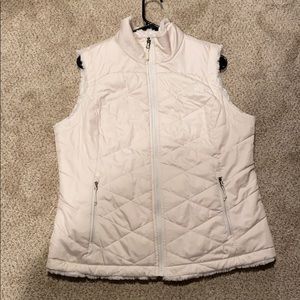 Fuzzy north face vest